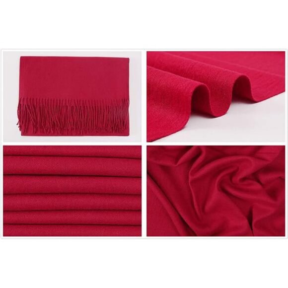 Women's Scarf Pashmina Shawls Winter Warm Long Large Scarves - Picture 6 of 7